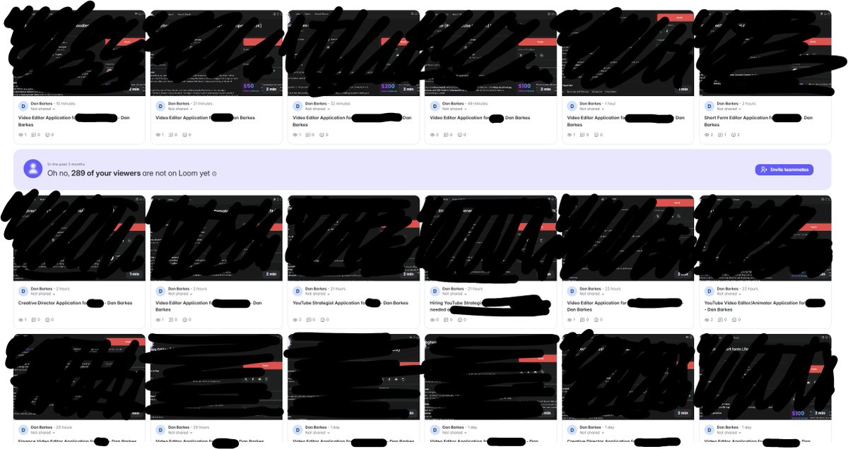 18 highly-targeted Loom outreaches in under 24 hours 🔥

This is by far the BEST strategy I've developed so far throughout my editing career - And the results are AMAZING!

What are you working on today? 👀