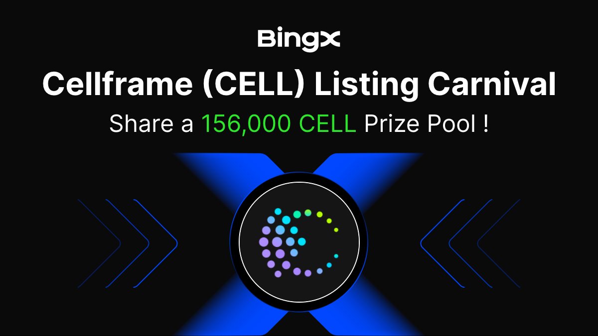 The quantum-safe future doesn’t wait. 🚀

$CELL Listing Carnival is live—spot &amp; futures traders can claim their share of 156,000 CELL rewards. <a href="/cellframenet/">Cellframe Network</a>

When? Aug 14, 13:00 – Aug 25, 13:00 (UTC+0).

Limited spots, first come, first served. Up to $1,000 per user.

Campaign