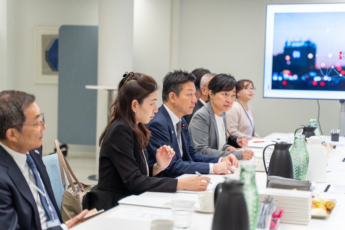 HybridCoE's tweet photo. Today we received Japan’s State Minister of Defense, Mr Taro Honda. 🇯🇵 We discussed hybrid threats and introduced training and exercises activities at the Centre. Thank you for your visit! https://t.co/8YT3sYpGFj