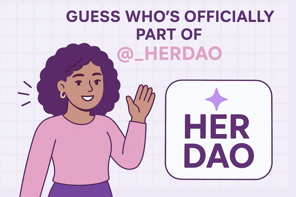 DeFi Rubie ๐ฉท (@defi_rubie) on Twitter photo Stepping into a new chapter in my #Web3 journey ๐ฉท๐คญ
Proud to officially join <a href="/_HerDAO/">H.E.R. DAO @ H.E.R. DAO HACKERHOUSE w/ ETH ACCRA</a> as an Ambassador!
Grateful beyond words to <a href="/Onallee/">Onallee | #Buildinโ ๐ </a> and the amazing team! Excited to contribute, learn, and grow alongside such inspiring, world changing women.
#WomenInBlockchain #HerDAO Stepping into a new chapter in my #Web3 journey ๐ฉท๐คญ
Proud to officially join <a href="/_HerDAO/">H.E.R. DAO @ H.E.R. DAO HACKERHOUSE w/ ETH ACCRA</a> as an Ambassador!
Grateful beyond words to <a href="/Onallee/">Onallee | #Buildinโ ๐ </a> and the amazing team! Excited to contribute, learn, and grow alongside such inspiring, world changing women.
#WomenInBlockchain #HerDAO