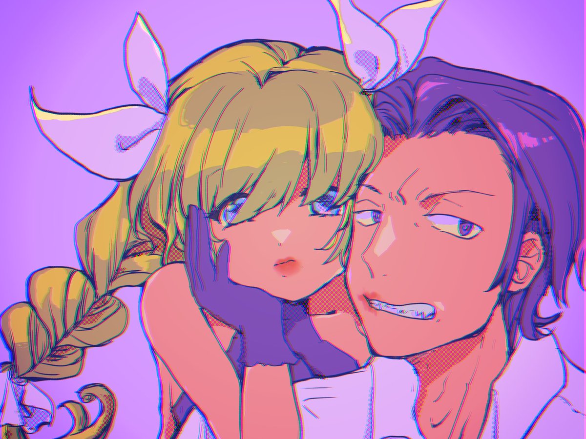 挙げてくれた絵柄封印して絵を描くやつできました！
封印:鮮やかで明るい色、目を細める笑み、微笑、オーバーレイや発行発光の髪色光源、水彩風ボカシ、ふんわりグラデ、セクシー流し目

流し目だけ回避出来ずw
ニュートロ風色彩アニメ塗りカラートーン仕上げクールセクシー目指した！楽しい！