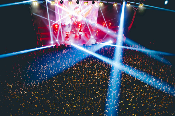 Stage and crowd media image