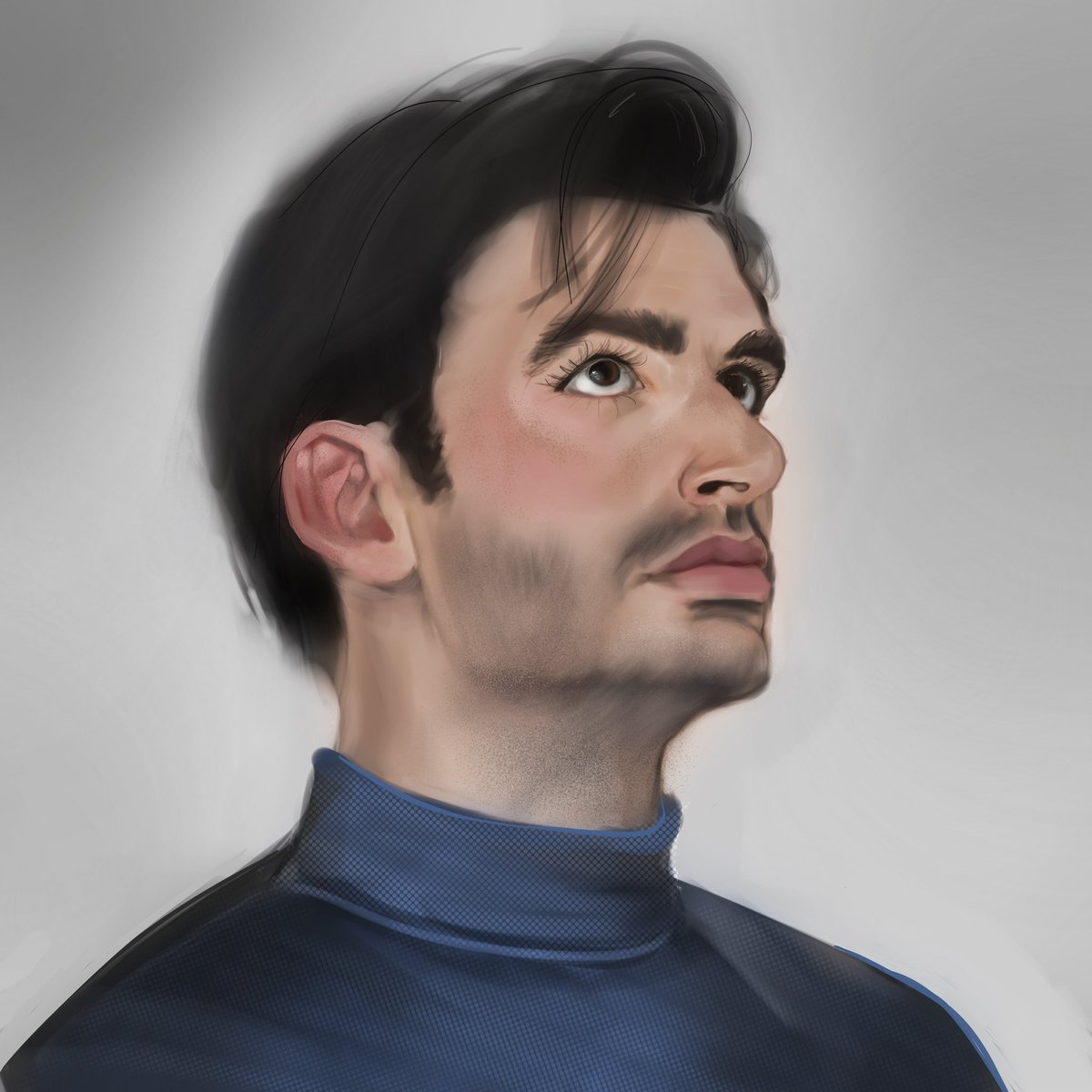 Matroskin_k_'s tweet photo. A demon in red suit, an angel in blue 
#F1 #CarlosSainz https://t.co/tnByuVS2K5