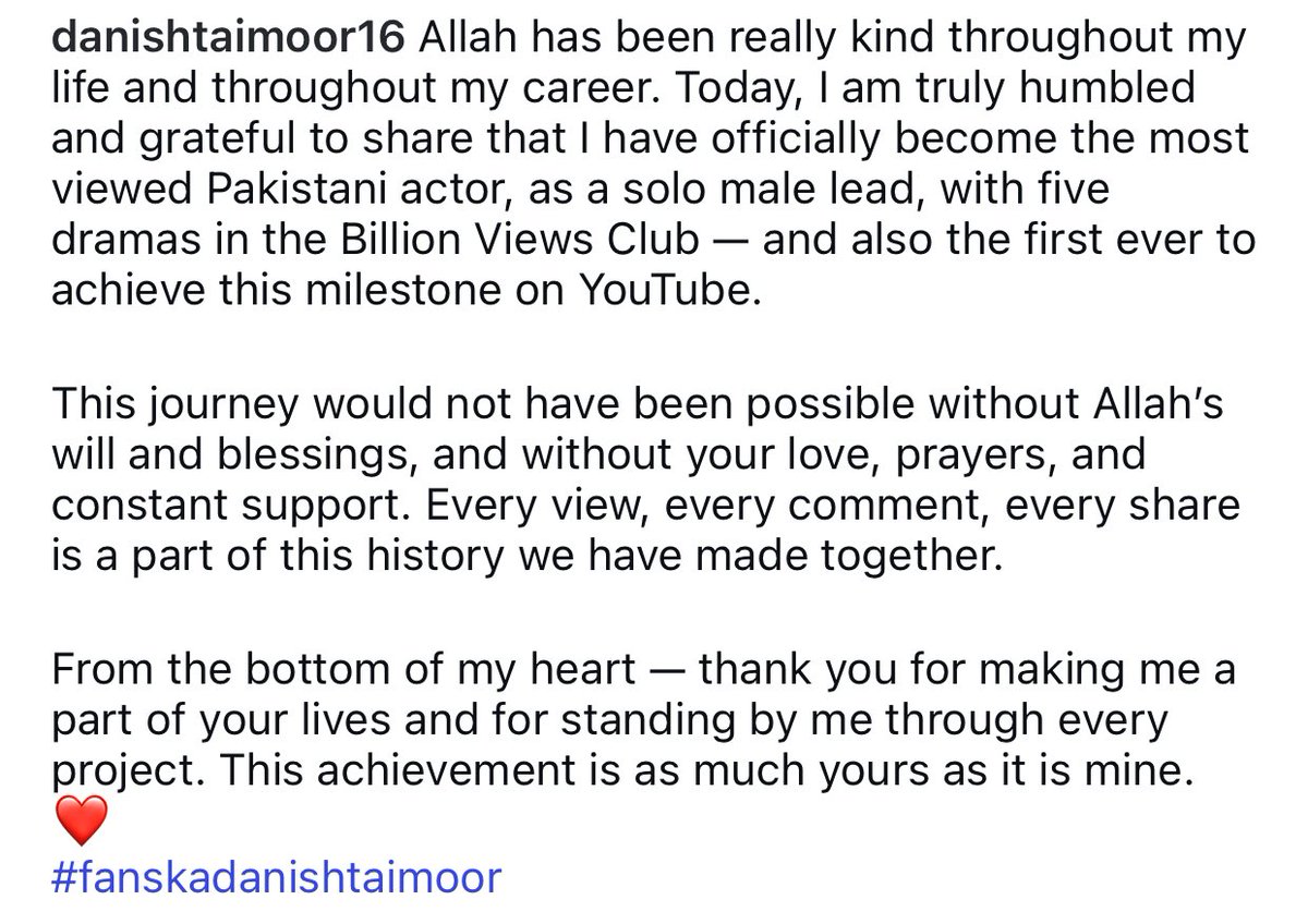 qaneazia's tweet photo. Danish Taimoor is the most viewed Pakistani Actor🤍

#DanishTaimoor #KingOfLollywood https://t.co/IjLiiBY2mx