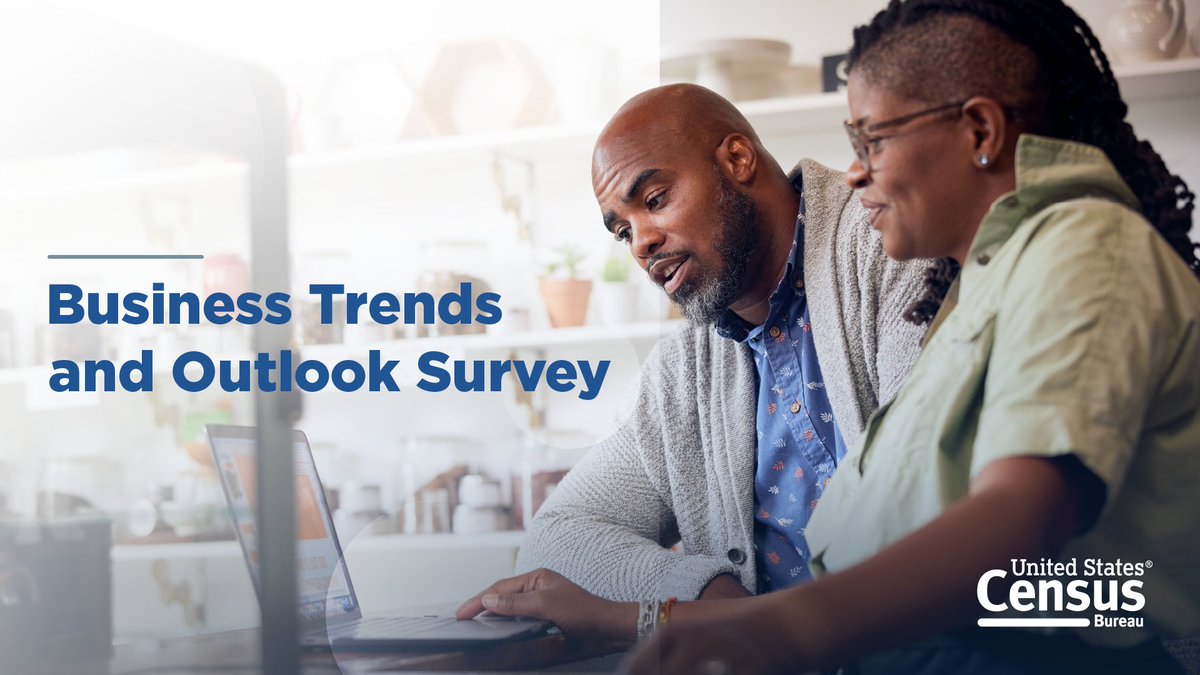 uscensusbureau's tweet photo. #DYK, our Business Trends and Outlook Survey provides local, state, and federal officials near real-time data for policy and decision-making.
➡️ https://t.co/grau8eIS4s
#CensusEconData #BTOS https://t.co/va9cl4uVk0
