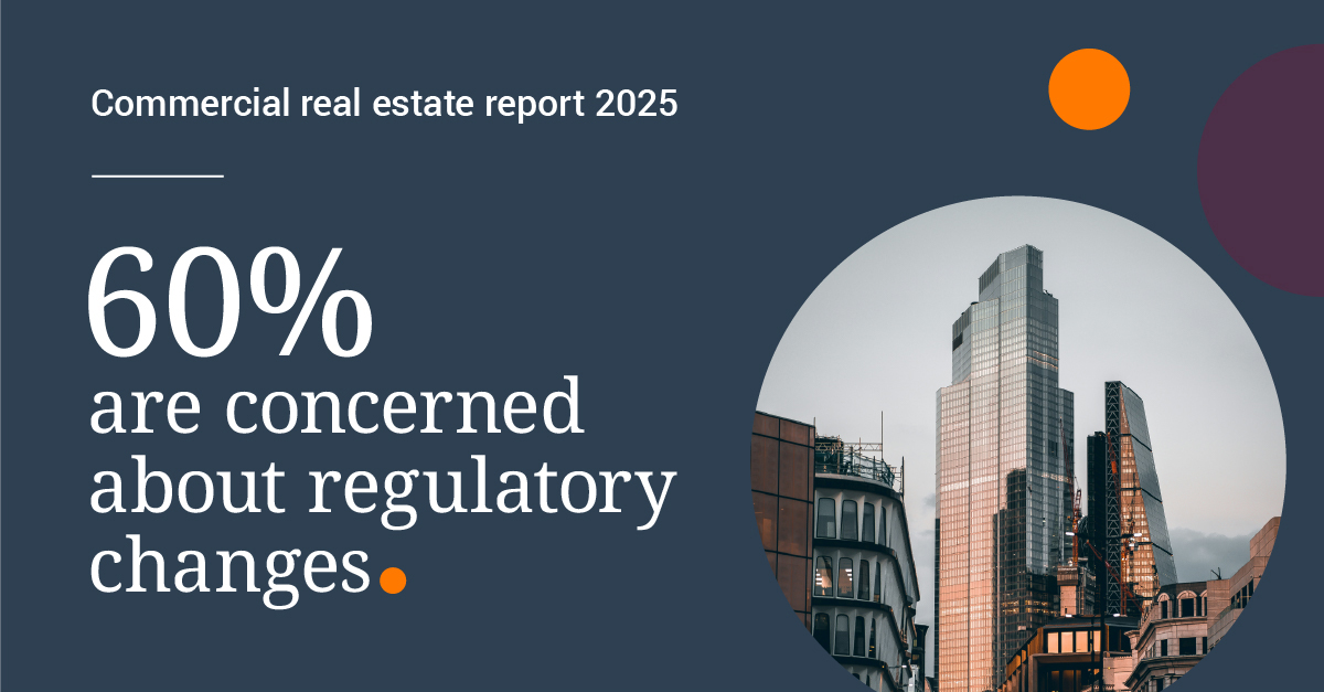 LandmarkUK's tweet image. 60% of legal professionals are concerned about how #RegulatoryChange could impact #CommercialRealEstate in the next 12 months (up from 55% in 2024). Policy uncertainty is creating tension across the sector. Download the full report here: hubs.la/Q03CzJfn0