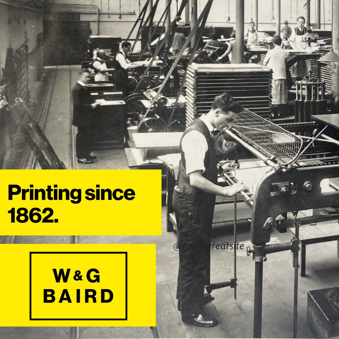 wgbaird's tweet image. In 1912, W&amp;amp;G Baird expanded with the purchase of the Linen Street Factory. 

Over 100 years later, we continue to innovate  with our most recent upgrades enhancing sustainability, quality, and efficiency. Learn more: d36.co/1bWGL

#wgbaird #printer #throwbackthursday