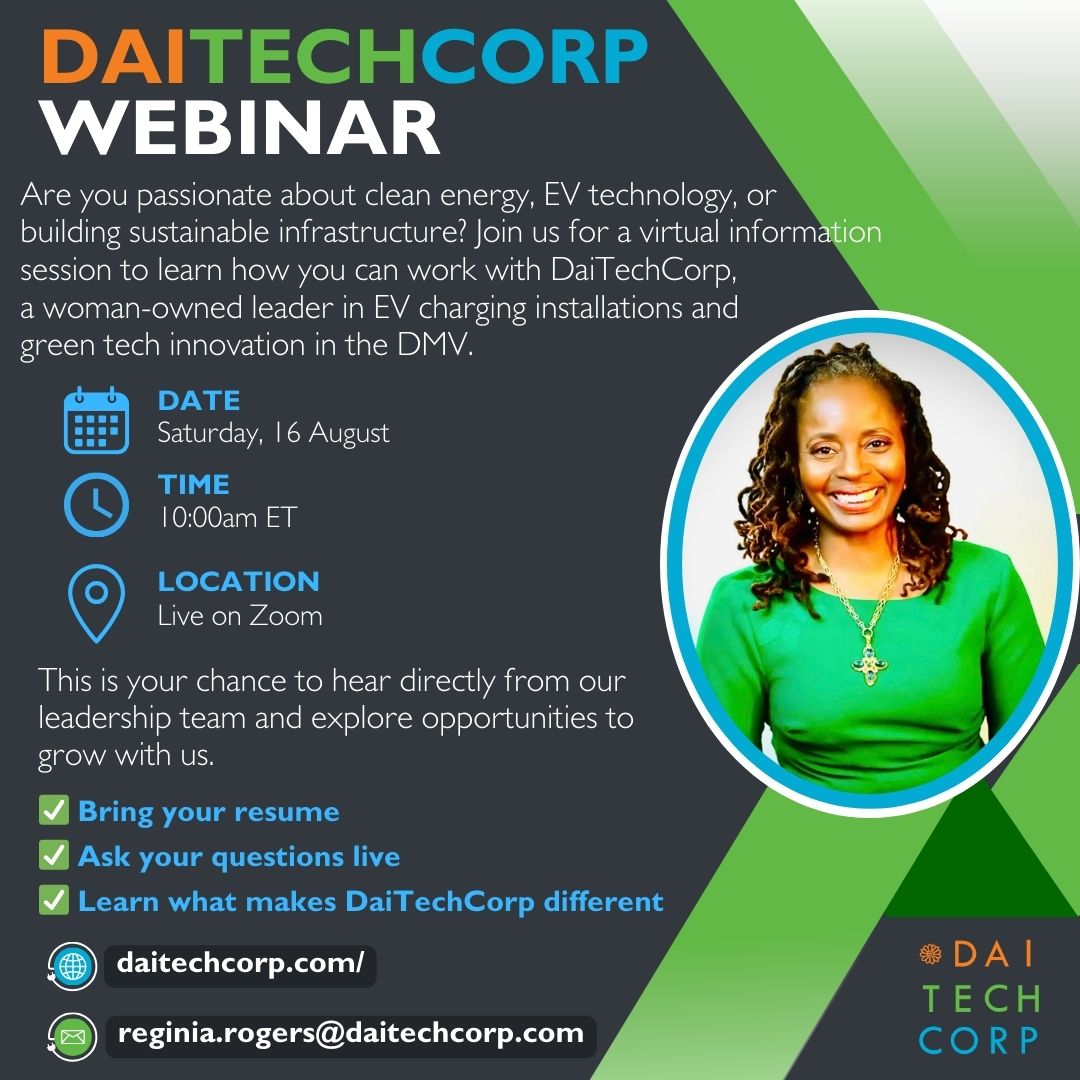 If you want to dip your toe in the EV adoption space, this Saturday bring your coffee and join me for DaiTechCorp's virtual interest meeting.

Time: 10:00 am Saturday, August 16th...I did say bring your coffee  

Registration is open NOW!
us02web.zoom.us/meeting/regist…