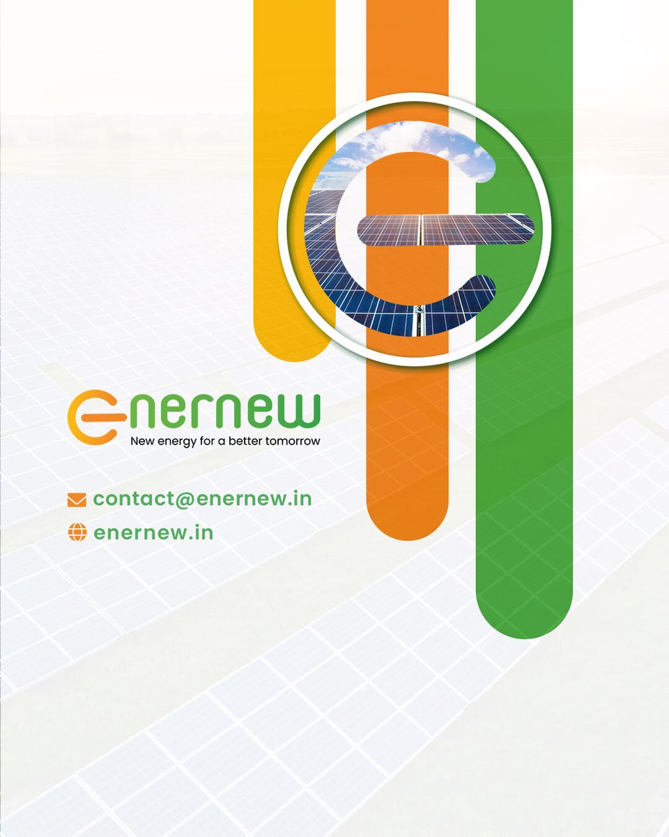 Enernewpvtltd's tweet photo. Enernew, Powering India’s Clean Energy Revolution!

From solar trains to major solar parks, Enernew delivers turnkey solutions for industries and institutions. 

We specialize in Solar EPC, rooftop systems, and asset management, driving sustainability, efficiency, and savings. https://t.co/NU1DqM4iPV