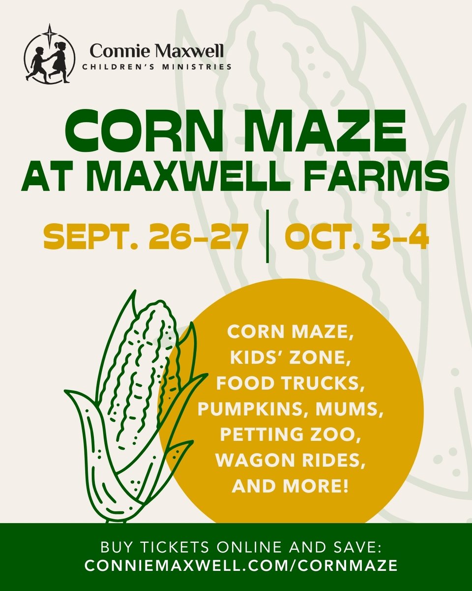 We have a new star for the Mac Powell Concert on September 27 at Maxwell Farms! Kicking off the night is Holly Brand, featured on NBC’s hit show, The Voice! And join us for this year's Corn Maze on September 26-27 and October 3-4! Buy online and save: events.idonate.com/concertandcorn…