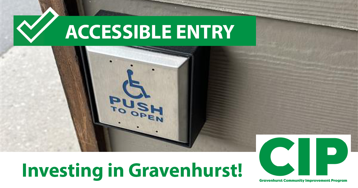 CIP Success Stories 🎉
Community Improvement Grants can help businesses make their properties more accessible &amp; inclusive. 
👓 Gravenhurst Optometry took advantage of the Structural Improvement Grant to install an accessible door and paving. 
Details:
ow.ly/NF2K50WEF4n