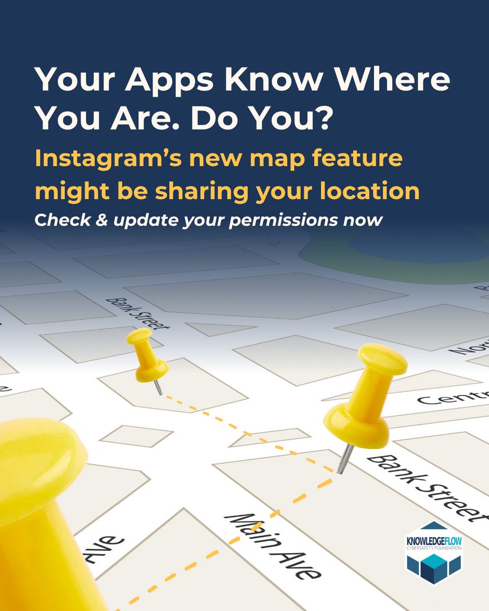 notonmyinternet's tweet image. 🚨 Are your permissions up to date?

📍 Instagram’s new map may already be ON, sharing your location. Review ALL permissions regularly!

Learn to be safe through the Cybersafety for Everyone course
🔗Register here: CybersafetyAcademy.org 

#CyberSafety #UnHackable