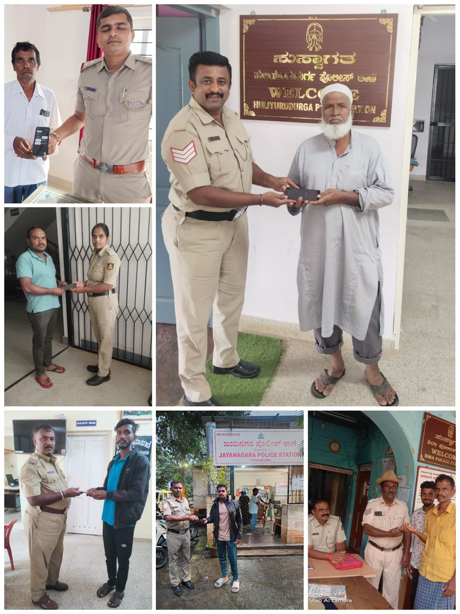 SPTumkur's tweet photo. ನಮ್ಮ ತುಮಕೂರು ಜಿಲ್ಲೆಯ ಪೊಲೀಸ್ ಠಾಣಾ ವ್ಯಾಪ್ತಿಗಳಲ್ಲಿ ಕಳೆದು ಹೋಗಿದ್ದ #HuliyarPS #HdurgaPS #JayanagaraPS #SiraPS #TipturTownPS #TumkurRuralPS ನ ತಲಾ 01 ಮೊಬೈಲ್ ಫೋನನ್ನು #CEIR ಪೋರ್ಟಲ್ ಮೂಲಕ ಪತ್ತೆ ಮಾಡಿ ವಾರಸುದಾರರಿಗೆ ಹಿಂದಿರುಗಿಸಲಾಗಿರುತ್ತದೆ.
#TumakuruDistrictPolice
#LostMobileTraced #CEIRPortal
@venkatashok