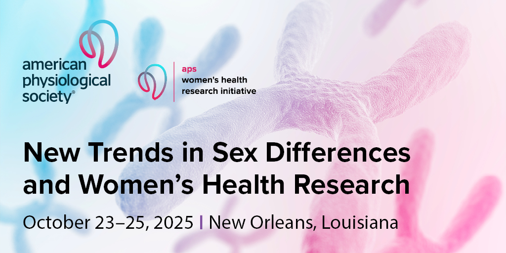 APSPhysiology's tweet image. There&apos;s still time to register for #APSSexDiff2025. Hear talks from leading experts in their fields. Join us in New Orleans, 10/23–25. Early registration deadline is 8/29, don&apos;t miss out! ow.ly/QuE050WFgJY