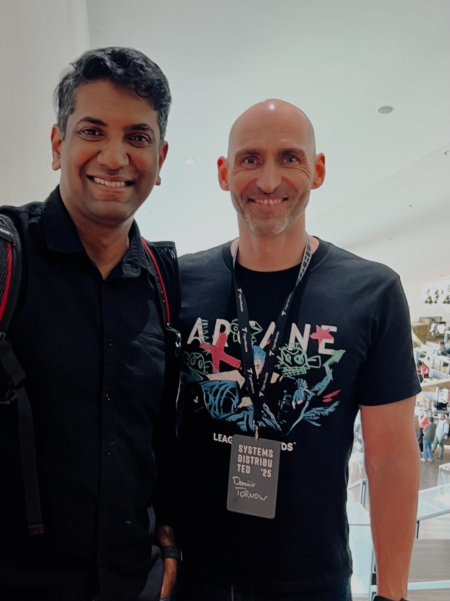 Prof. Ram Alagappan's presentation on New Shared-Log Abstractions for Modern Applications was one of my favorites of Systems Distributed '25

Highly recommended for anyone interested in the latest innovation in distributed streaming systems

x.com/TigerBeetleDB/…