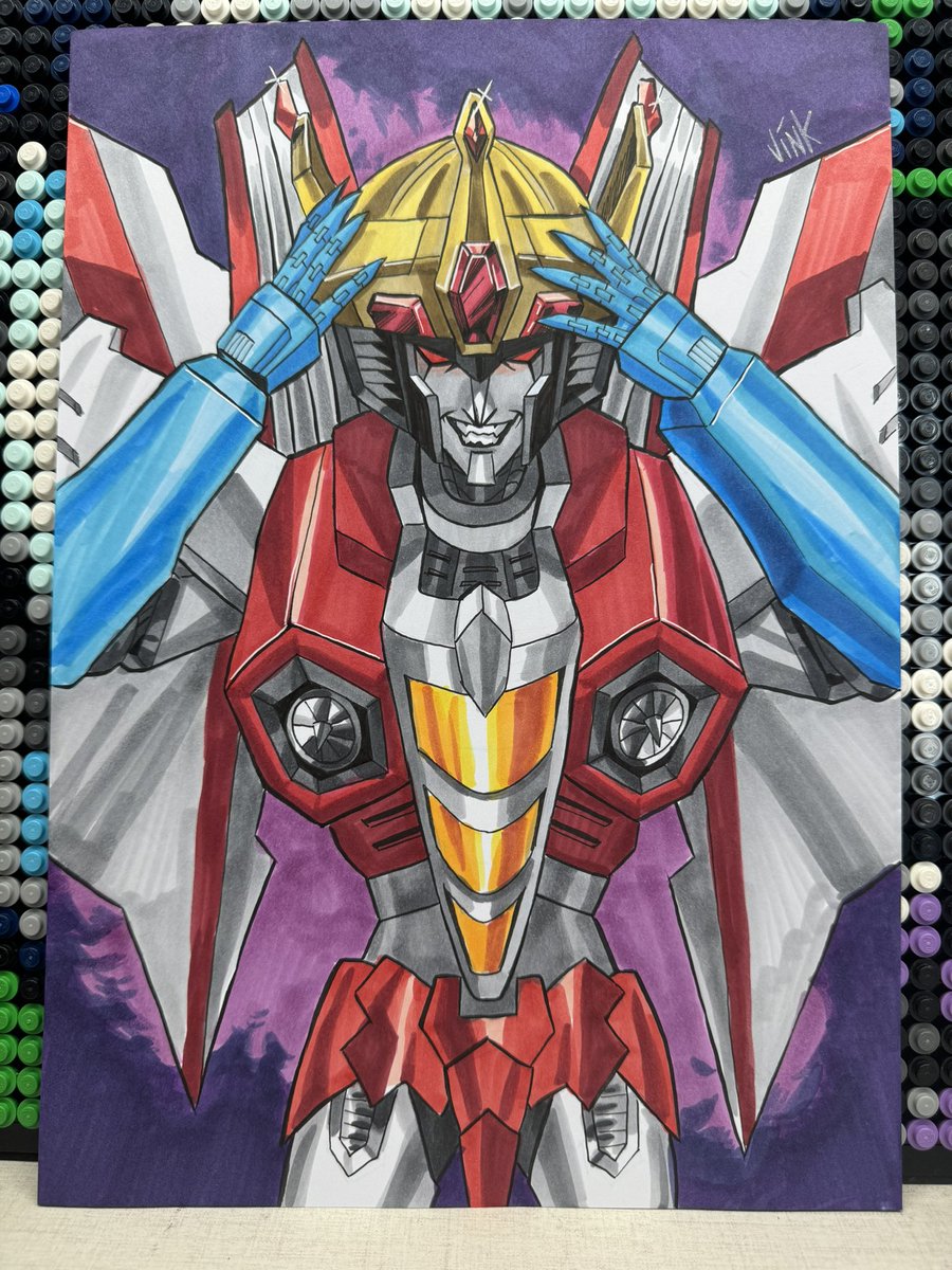 vinkca_san's tweet image. Starscream 🌟⛓️ #starscream #transformers #tfart