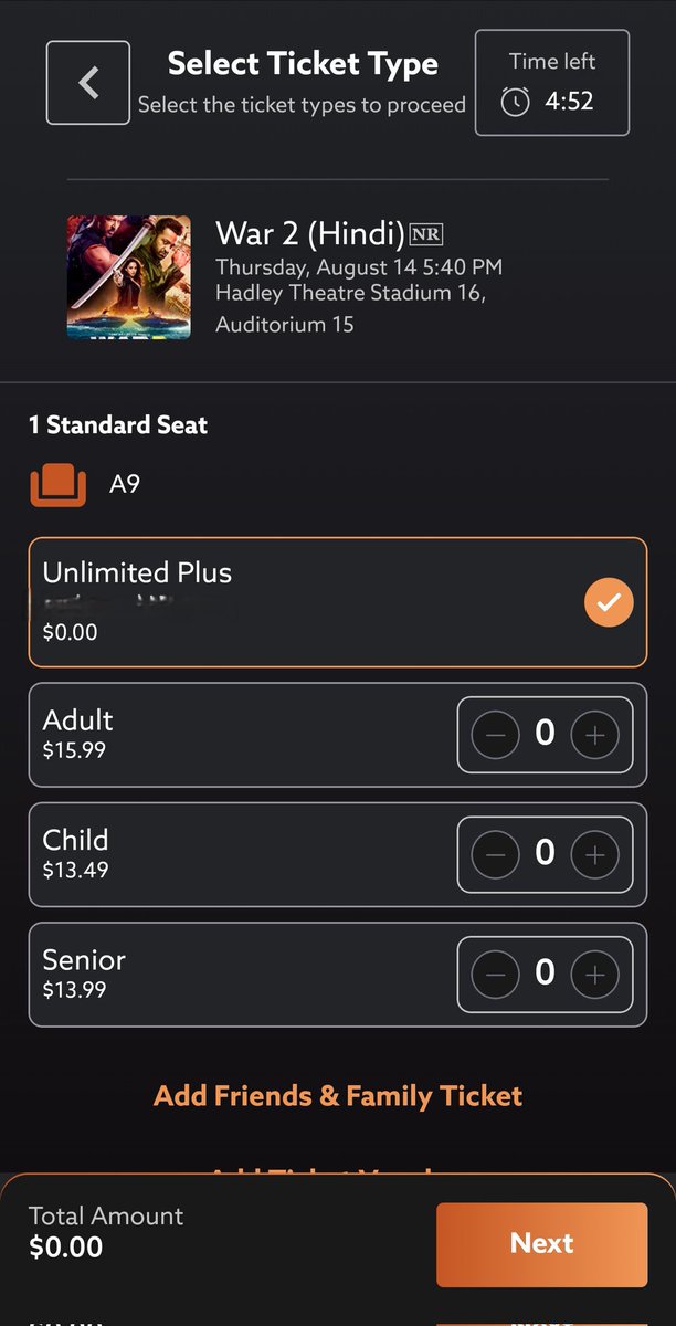Regal Unlimited enabled for #War2 👍