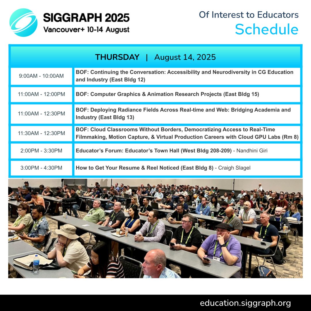 ACM SIGGRAPH Education Committee tweet media