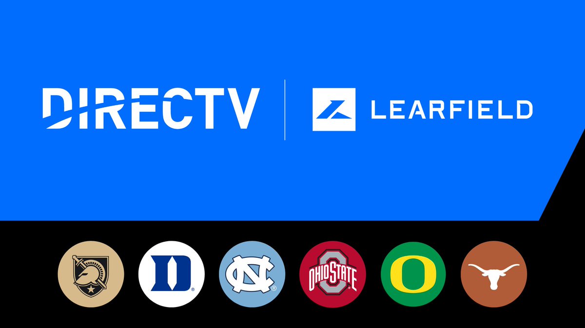 DirecTV has launched multi-year partnerships with Duke, Ohio State, North Carolina, Oregon, Army and Texas. 

Negotiated with Learfield, DirecTV will have IP rights to use official school logos and marks for Fan Zones at games. Also includes an NIL program with athletes.