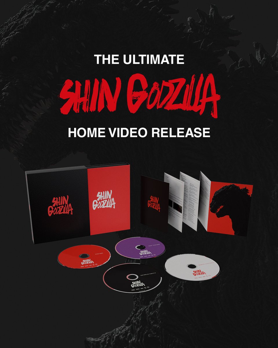 📀 AT LAST! The 4-disc 4K Shin Godzilla Blu-ray Deluxe Collector's Edition is ready to pre-order with 'ORTHOchromatic', tons of extras, and a BTS booklet: ow.ly/uMjn50WFFA1