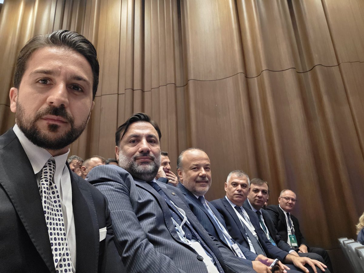 avmuratcicek's tweet photo. AK Parti’mizin 24. Kuruluş Yıl Dönümü programına iştirak edip, Cumhurbaşkanımız ve Genel Başkanımız Sayın @RTErdogan ’ın hitaplarını dinledik.
Milletimize hizmet yolculuğunda, 24. Doğum günün kutlu olsun @Akparti

#24YılınHikayesi https://t.co/9e4LfnhAXC