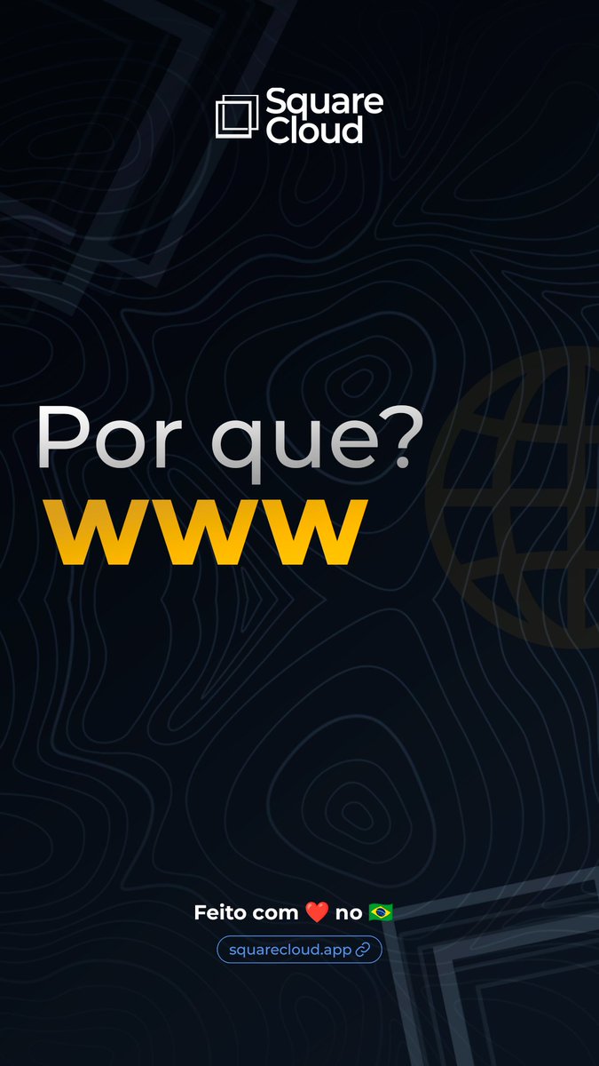 squarecloudofc's tweet photo. Por que os sites começam com WWW? 🌐

Significa World Wide Web. Antes, servia pra diferenciar o servidor web de outros como FTP ou e-mail.

🚀 Coloque seu site no ar com a Square Cloud: https://t.co/UMvNOxbLH9

#www #internet #squarecloud #webdev https://t.co/JPrTbPpvI3