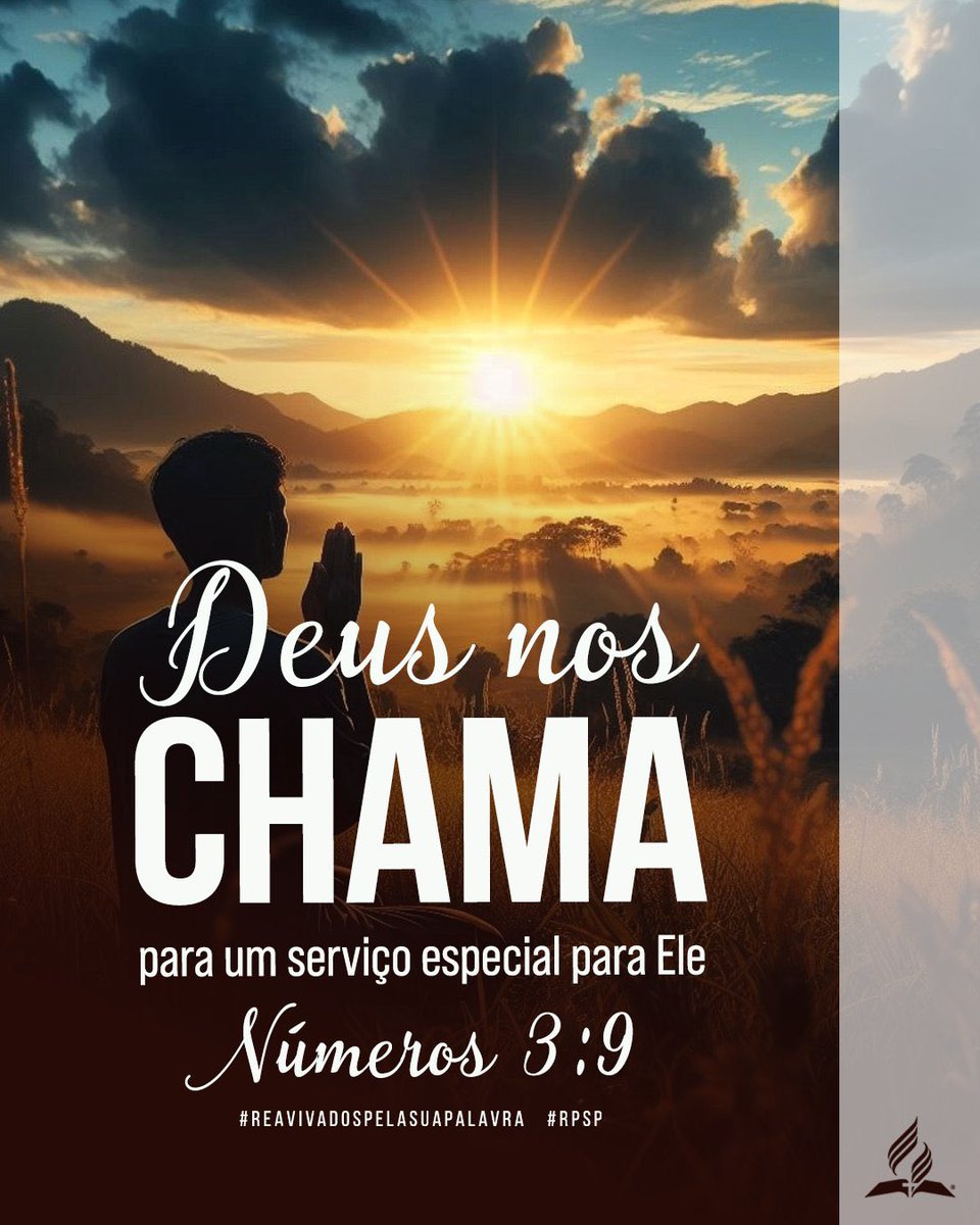 prrafaelfrazao's tweet photo. Deus nos chamou para servir em Sua obra. Esse chamado exige grandes responsabilidades, disposição para servir e compromisso fiel.
#Nm3 #RpSp #PrimeiroDeus https://t.co/jmUeYgSWZ1