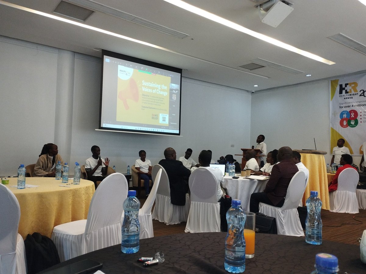 SamuelAshitiba3's tweet photo. #HealthRightInternational, launch of HRK@20 Campaign at Boma Inn Hotel, Eldoret with university students. 
 The main Objective is to initiate the long term impact in normalizing mental health conversation and safe space advocacy in higher education institutions
@healthright__ke https://t.co/308goOjmcO