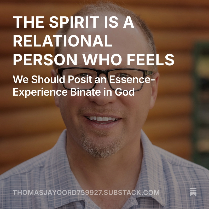 I defend a typical description of God in scripture against what many theologians say about God. But I offer an idea new to most scholars and everyday believers: the divine essence-experience binate. open.substack.com/pub/thomasjayo…