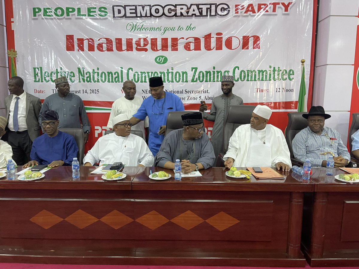 Live pictures from the just concluded inauguration of the <a href="/OfficialPDPNig/">Official PDP Nigeria</a> Elective National Convention Zoning Committee