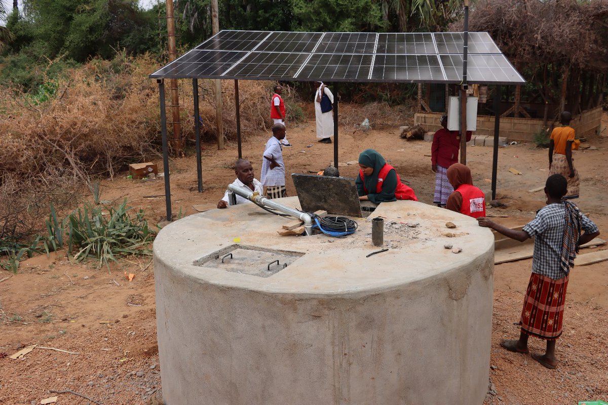 After the completion of the shallow well, the solar-powered pumping system, and the 2.8 km pipeline extension in Bella community, Mandera East — all part of the DARIS WACAN Project funded by the <a href="/EUinKenya/">European Union In Kenya</a> through <a href="/IOMKenya/">IOM Kenya</a>  — a new milestone has now been achieved. A 𝟮𝟰𝗺𝟯