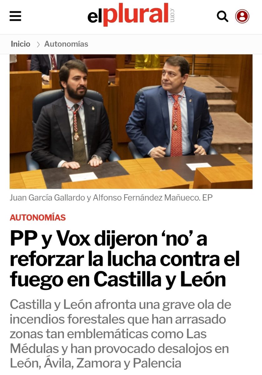 PSOE's tweet photo. No hace falta debate. Esto es lo que votaron PP y VOX en Castilla y León. Le agradecemos al Sr. Mañueco que haya vuelto de sus vacaciones.

El Sr. Moreno Bonilla sigue en paradero desconocido, y la Sra. Ayuso mantiene sus días de asueto en Miami. 

Siempre les pilla o comiendo en El Ventorro, o de vacaciones. Nunca al pie del cañón.