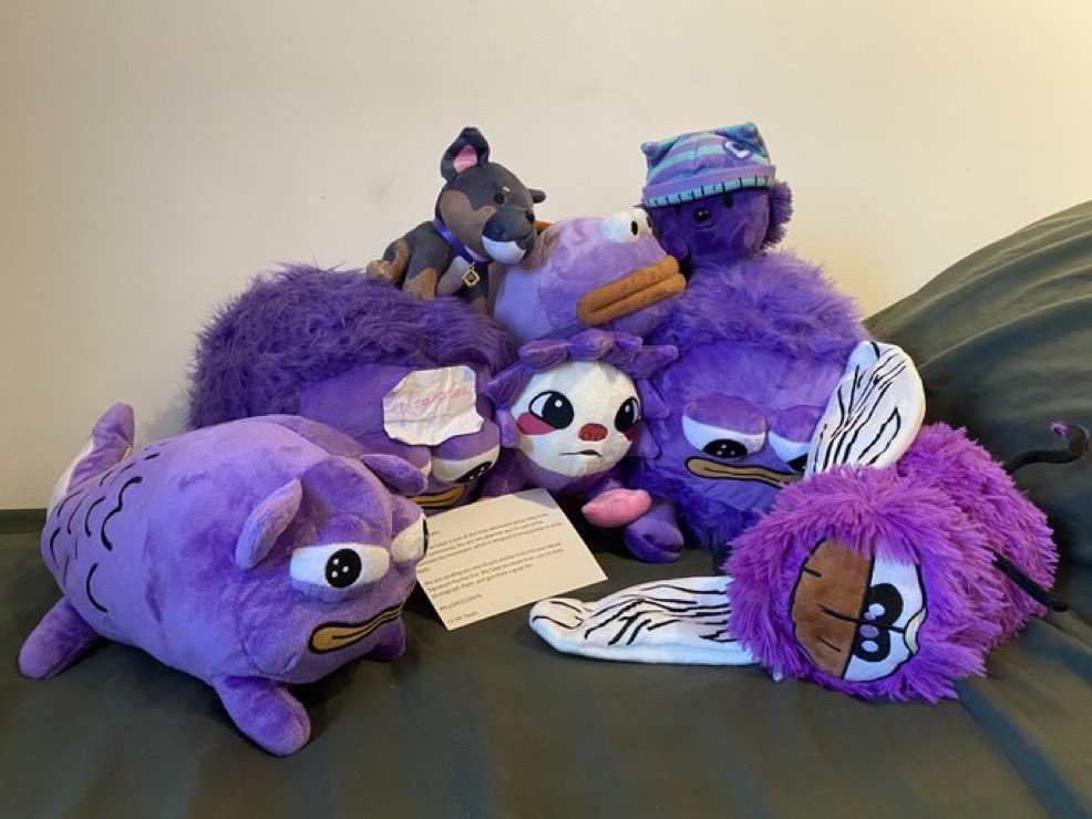 Monad Plushie HQ 🧸 💜 (@monadplushiehq) on Twitter photo 💜NEW PLUSHIE GIVEAWAY💜
we are giving away 1 FULL SET of the signature monad plushie collection
to enter:
> give constructive criticism to <a href="/JohnWRichKid/">John W. Rich Kid (Wendy’s Fry Cook)</a>
you have 72 hours 💜NEW PLUSHIE GIVEAWAY💜
we are giving away 1 FULL SET of the signature monad plushie collection
to enter:
> give constructive criticism to <a href="/JohnWRichKid/">John W. Rich Kid (Wendy’s Fry Cook)</a>
you have 72 hours