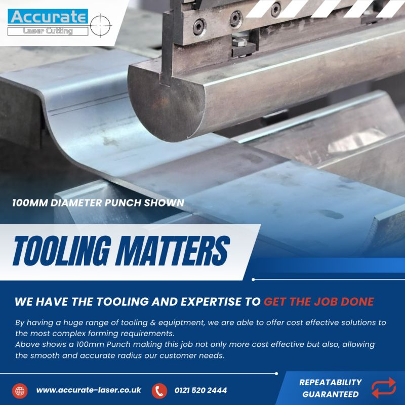 With a vast tooling range, we usually have a solution for your bending needs 🦾 

If you need folded parts quickly, give us a try today!

📧 sales@accurate-laser.co.uk
