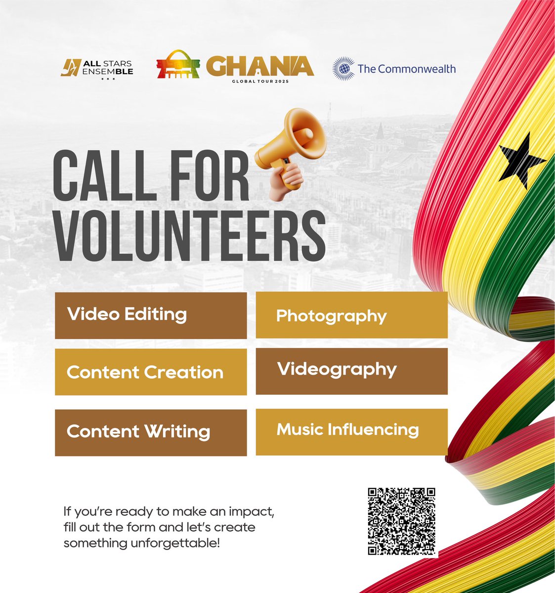 AllstarsEnsemb's tweet photo. 🌍 Make global impact from anywhere! 🎶
Join the AllStars Ensemble Global Tour 2025 volunteer team &amp; gain skills, connections &amp; a platform to shine.
📢 Limited slots — act now!
🔗 Link in the comment section.
#OneVoiceOneFuture #VolunteerNow #GlobalImpact https://t.co/L955kQ4r1G