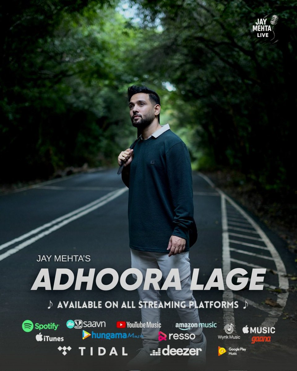 jaymehtalive's tweet photo. My new song #AdhooraLage is out now! 🎶💔

Written, composed &amp; sung straight from my heart — your love and support will help it reach everyone who needs to hear it. ❤️
.
🎧 Watch here: https://t.co/V5kvWHC0Yb
🎵 Streaming Now: https://t.co/DxIjPJNqqT

#newsong #independentmusic https://t.co/e1vMbMBEkV