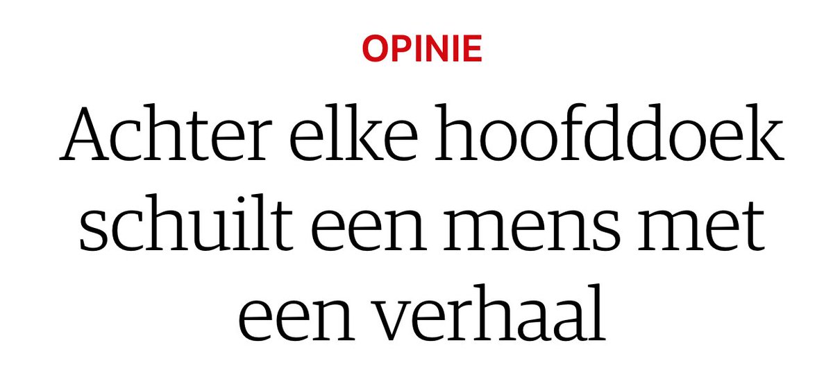 In het <a href="/nrc/">NRC</a>-opinieartikel “Achter elke hoofddoek schuilt een mens met een verhaal” wordt gesteld dat vrouwen niet alleen religieuze of culturele druk ervaren, maar ook “seculiere normen” die hen voorschrijven hoe ‘vrijheid’ eruit moet zien, waardoor vrijheid een “keurslijf” zou