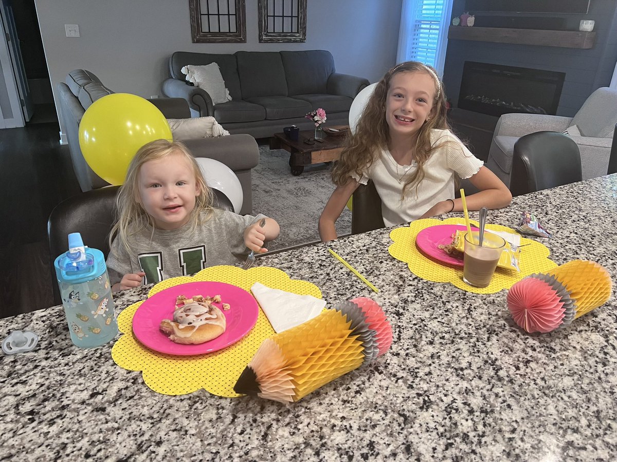 Third Grade!!! 📚🚌✏️📓📝

Lydia, we are so proud of you and can’t wait to watch you continue to learn and grow. Go do big things my girl! Brave and strong 🤍💪🏻 

<a href="/Harrison_BSBL/">Coach Toerner</a> how do we have a 3rd grader?!?!?! 😭😭😭