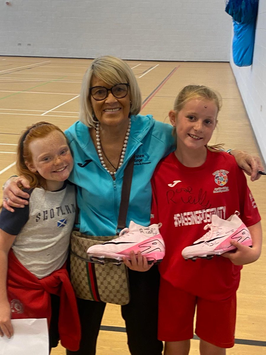Ayrshire College CSH & Active Schools (@ayrshirecollcsh) on Twitter photo What a fantastic summer football camp once again! The young players got an unforgettable surprise. Massive thank you to Scottish football legends Kris Boyd & Rose Reilly for stopping by to meet the kids. The smiles say it all! ⚽️🏆 <a href="/EALeisure/">EastAyrshireLeisure</a> <a href="/krisboydcharity/">The Kris Boyd Charity</a> <a href="/AyrshireColl/">Ayrshire College</a> What a fantastic summer football camp once again! The young players got an unforgettable surprise. Massive thank you to Scottish football legends Kris Boyd & Rose Reilly for stopping by to meet the kids. The smiles say it all! ⚽️🏆 <a href="/EALeisure/">EastAyrshireLeisure</a> <a href="/krisboydcharity/">The Kris Boyd Charity</a> <a href="/AyrshireColl/">Ayrshire College</a>