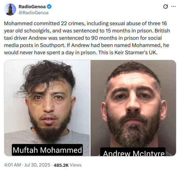 Steev_Chong's tweet photo. 4/5 These two incidents paint a picture of injustice and mismatched priorities in Great Britain. On one hand, resources are used to arrest a young girl for a minor policy violation at a fast-food restaurant. On the other, grooming gangs — often involving migrants — continue to devastate lives, with calls for stronger action like mass deportations going unheeded. Why is a child's solo visit to @McDonaldsUK treated as a criminal act while such brutal crimes persist? @RadioGenoa