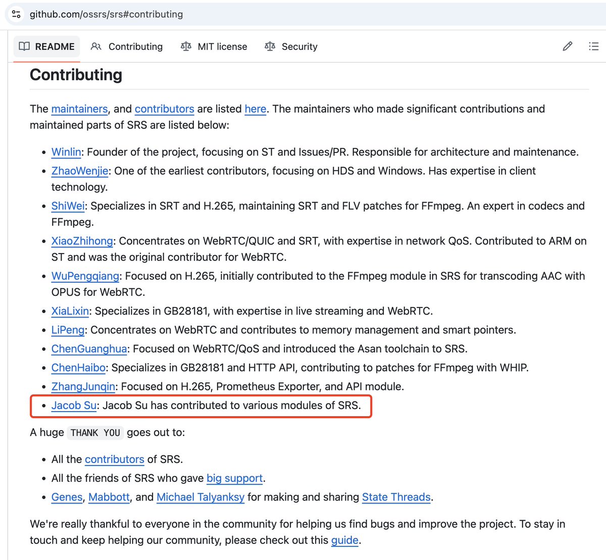 srs_server's tweet image. New SRS maintainer: Thank you for your contribution, Jacob.
github.com/ossrs/srs/comm…