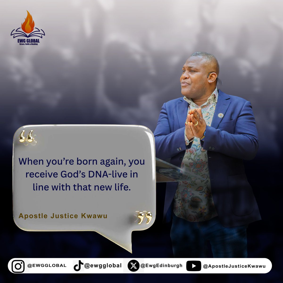 EwgEdinburgh's tweet photo. You carry God’s DNA. Live like it. ✨

#DivineDNA #NewLifeInChrist https://t.co/Krk3FcZnHe
