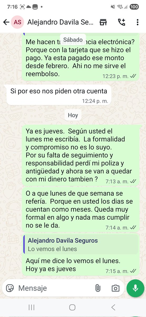 AtoribioMonroy's tweet photo. @MetLifeMx Me atendiste en mensaje privado. Te di todos los datos. No me ayudaste. Y se supone que levantarías una queja de tu agente. Y aqui una prueba mas de su falta de seriedad. Desde hace 8 meses tienen el pago de mi póliza. Ahora no póliza ni dinero. https://t.co/k7aACYOuYM