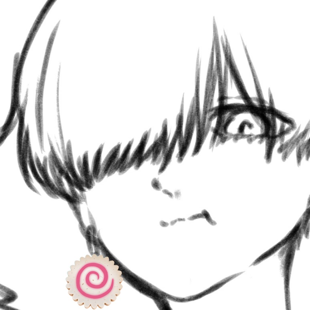 白黒ちょーラフな落書き✊🏻