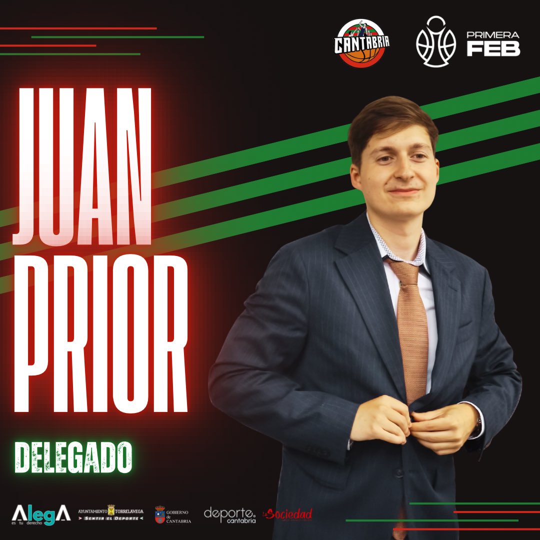 GrupoAlegaCant's tweet photo. 📝Juan Prior completa el cuerpo técnico del equipo.

El Torrelaveguense, con amplia experiencia en el club, se une al banquillo de Lolo Encinas.

¡Bienvenido Juan!

#TuTambienJuegas #BaloncestoEnTorrelavega https://t.co/3OdMdL4ifJ