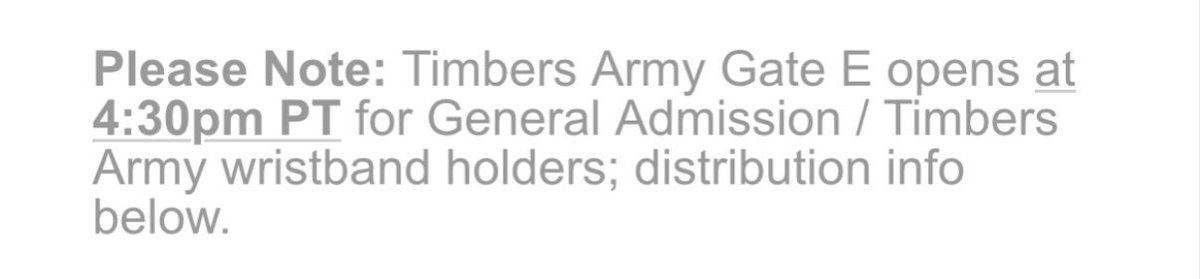 UPDATE:  Line up and entry times have been adjusted for #PORvCIN:

Wristband line up is now 4:10p &amp; wristband entry is now 4:30p.

General gates open at 5p.
#RCTID