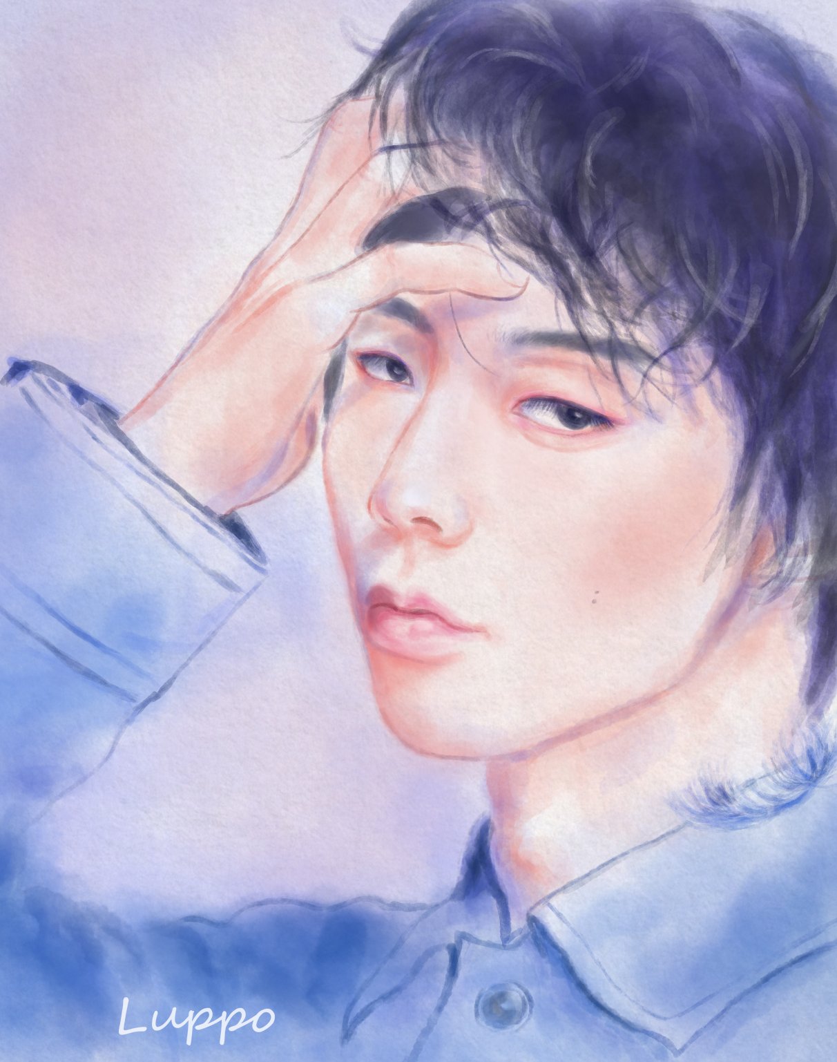 羽生結弦 絵画 氷の絵師たち : 金色の翼にのって ～羽生結弦選手をずっと応援～