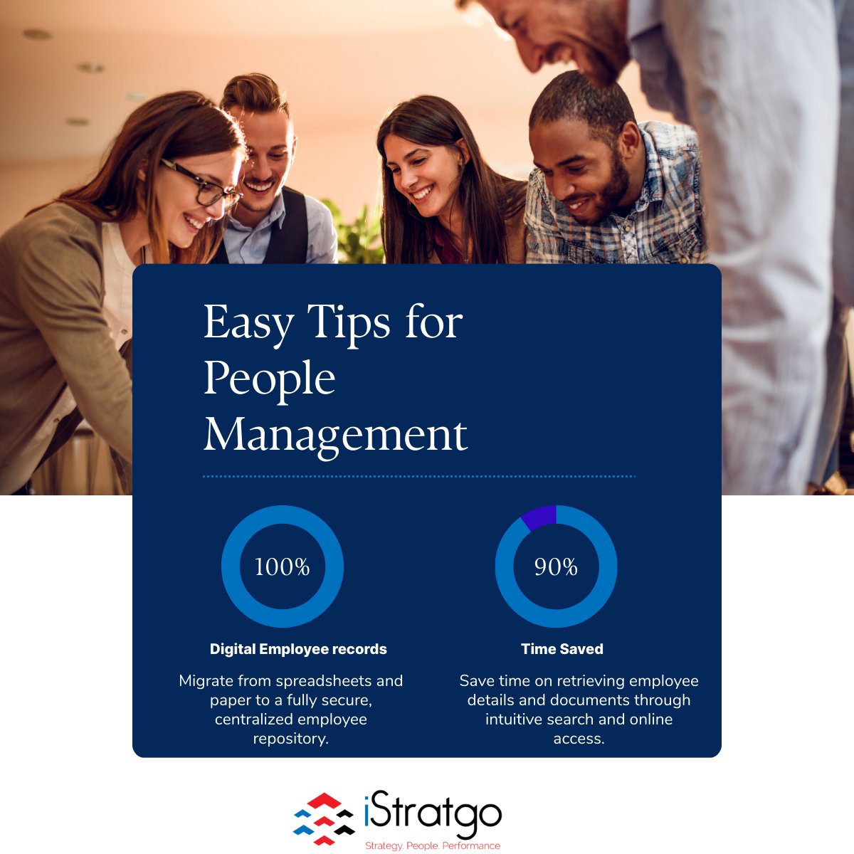 iStratgo's tweet image. From paper to digital, from hours to minutes.
Save 90% of your time managing employee info.

Visit: istratgo.co.za today

#HRTech #PeopleManagement #iStratgo