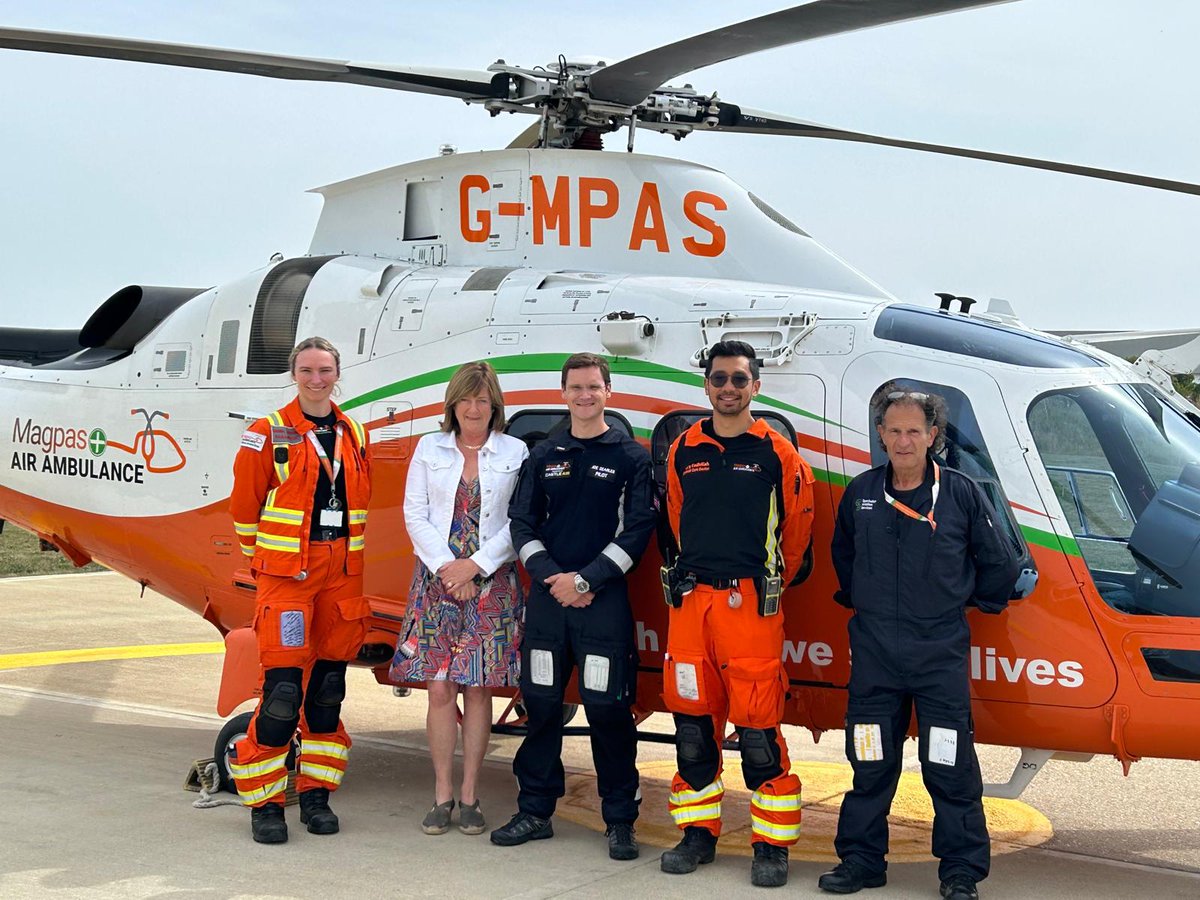 HSheriffCambs's tweet photo. Yesterday, I visited @Magpas_Charity Air Ambulance and met CEO @Daryl Brown MBE DL. They care for 2,500 patients/year. Daryl’s lottery now has 70k supporters, raising £4M/year. Truly inspiring leadership &amp; a fantastic team of Trustees! #MAGPAS #AirAmbulance #CharityImpact https://t.co/9yXFdeNc7O
