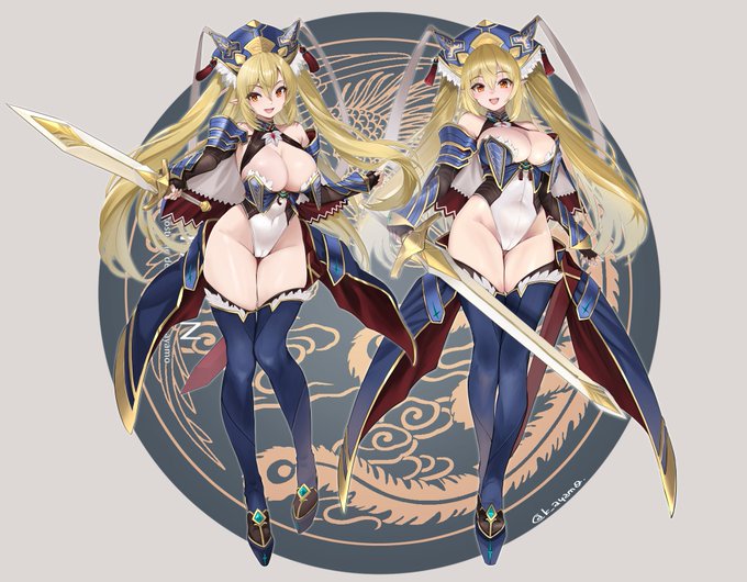 おskebにてカノン(@pizza_kanon)さんからのご依頼で、以前デザインさせて頂いた大戦風コスカノンちゃんをアクスタ用に描かせて頂きました。
2つラフ切ったら決めきれず両方描くことに…背景は台座です。アクスタの見栄えと今の好みでちょっとデザイン変更したり
リクエストありがとうございました! 